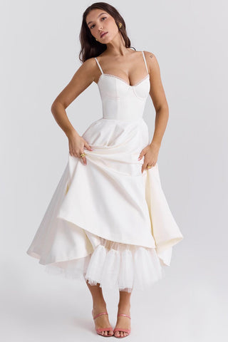 Cordelia Delicate Tulle Accent Dress