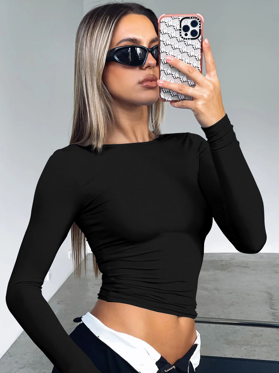 Y2g Tight Casual Long Sleeve Breathable Base Shirt Outer Wear Moisture Wicking T shirt