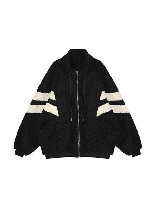 Lambswool Stripe Splice Jacket