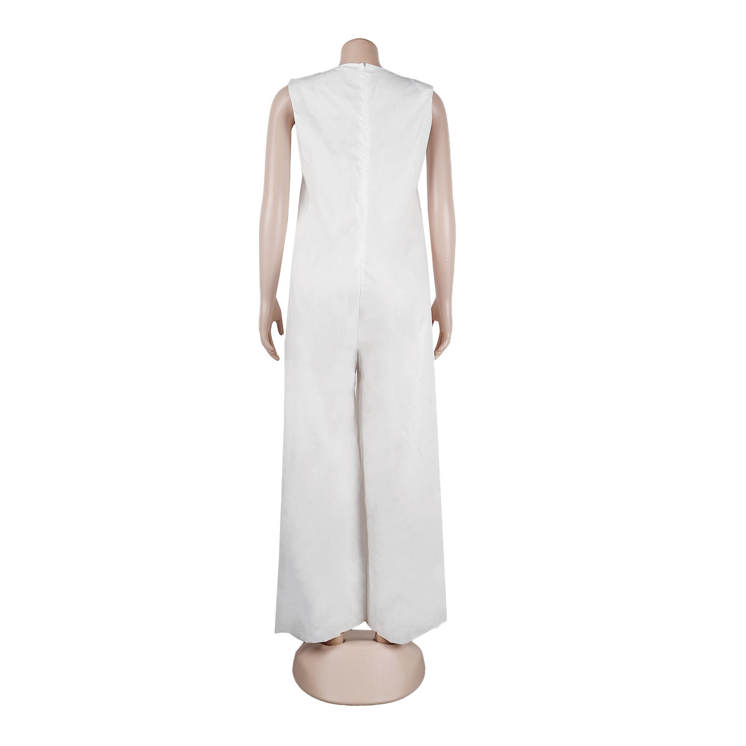 Women Casual Solid Color Wide Leg Jumpsuit