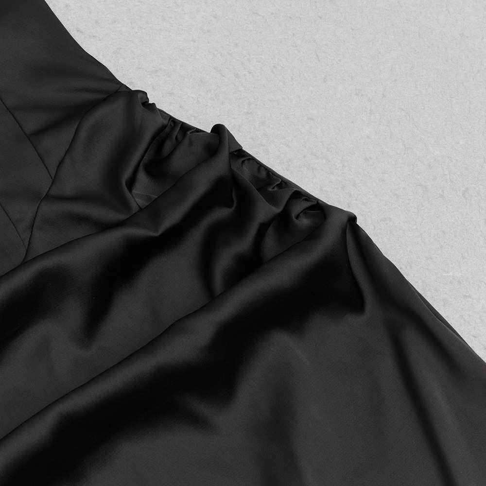 Dress Popular Strap Sexy Tube Top Diamond Chain Fishtail Dress with Gloves Dress