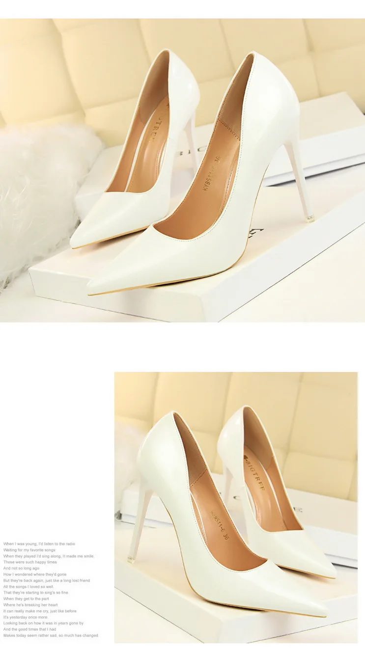 Shoes Patent Leather Shoes Woman Pumps High Heels Stiletto Heels 10.5 Cm Red Wedding Shoes Bridal Shoes Women Heels