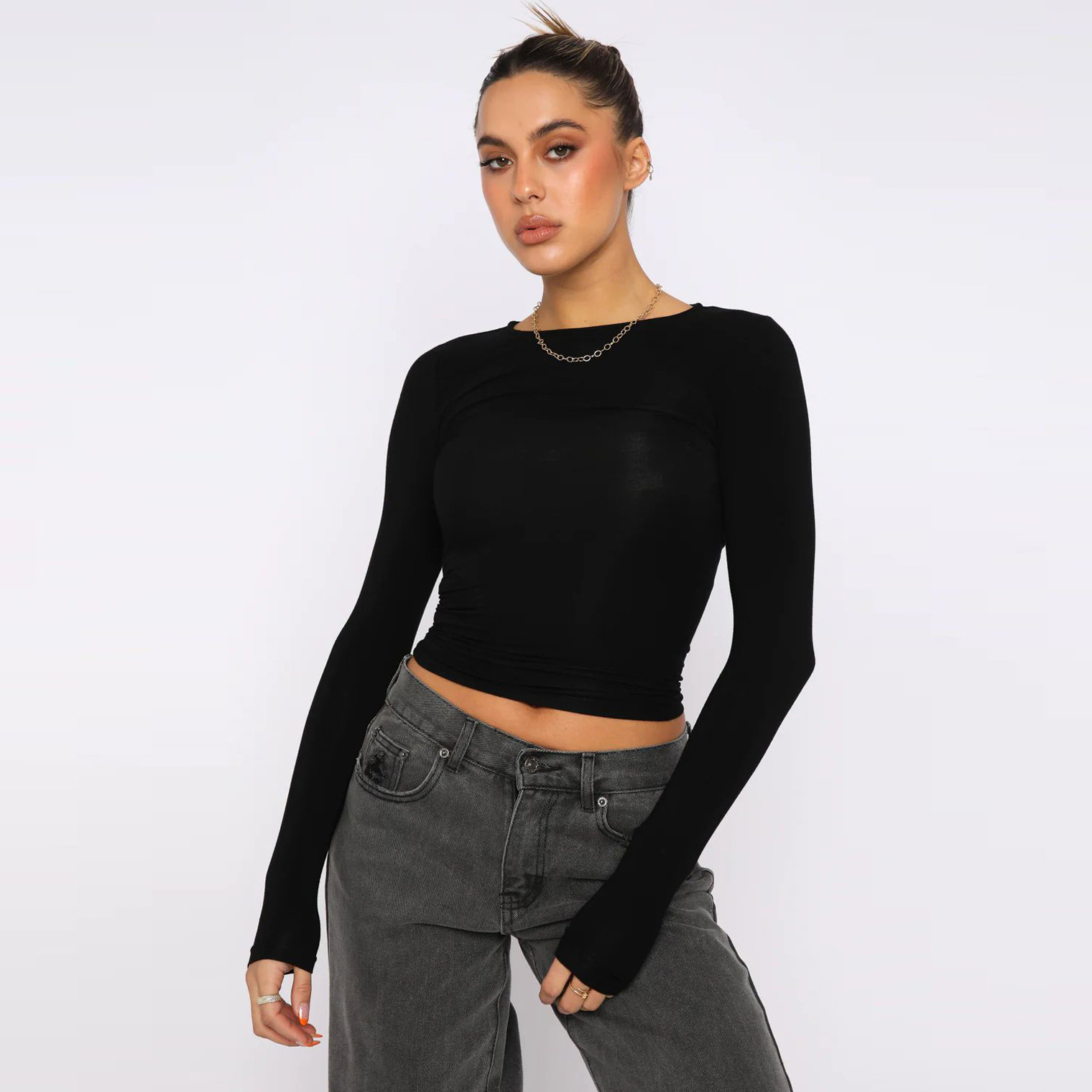 Y2g Tight Casual Long Sleeve Breathable Base Shirt Outer Wear Moisture Wicking T shirt