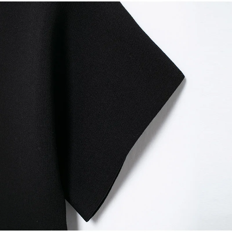 Fashion Knitted Vest Top for Women Short Sleeve V-neck Buttons Loose White Waistcoat Cardigan Female Autumn New in Outwears