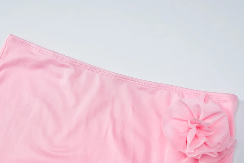 Winter New Sexy Long Sleeved Half Skirt Set For Woman 3D Flower Slim Tight Long Skirt Party Evening Dress Two Piece Set