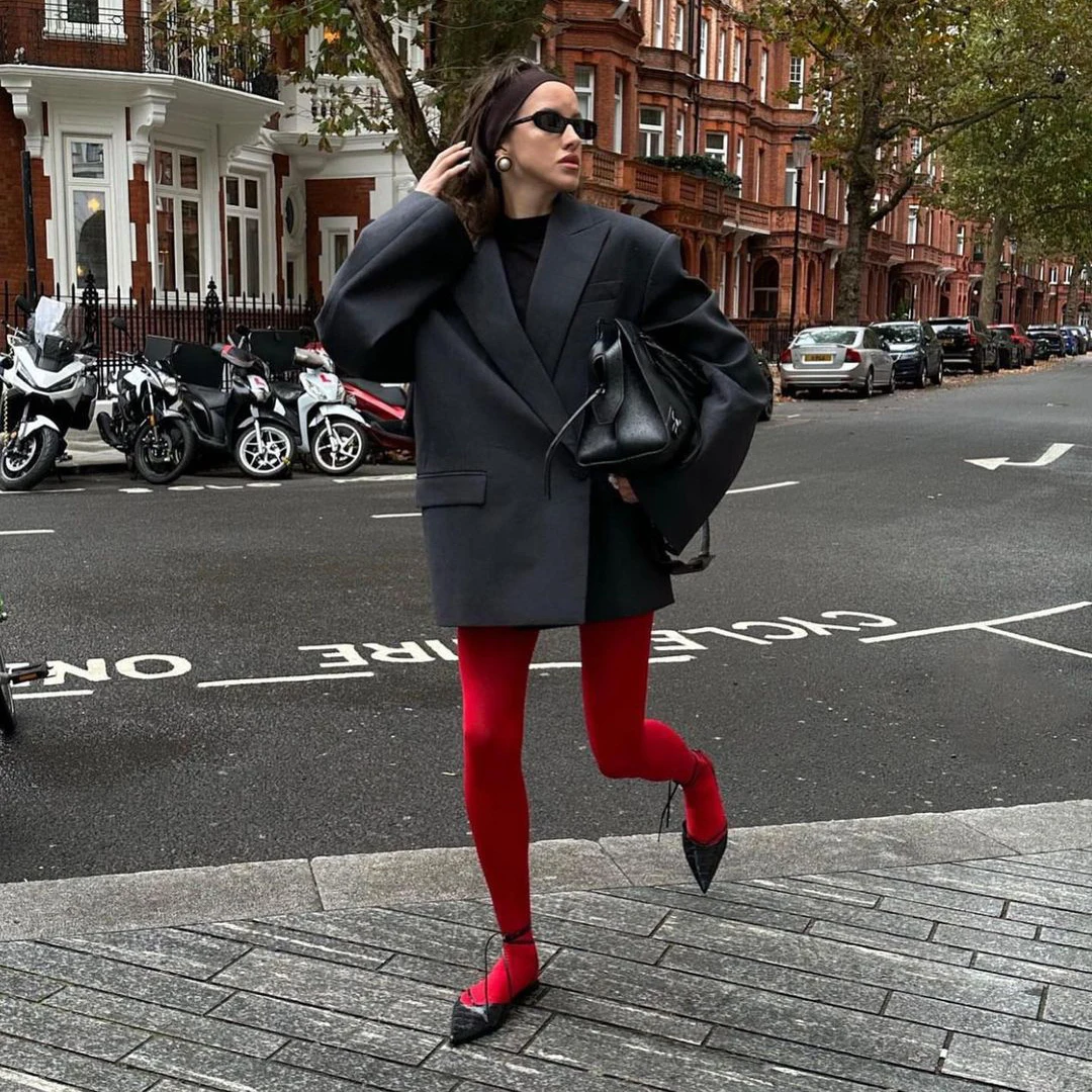 Red Tights Women Winter See Through Slim Lingerie Women's Pantyhose New Lingerie Lace Leggings Bodys Sexy Socks Ladies
