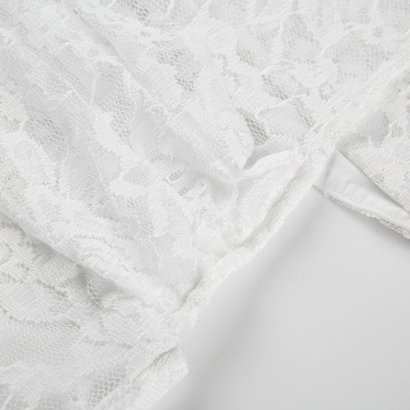 Hollow Out Cutout Slim Fit Hip Lace Maxi Dress See through Sexy off Shoulder Dress Women