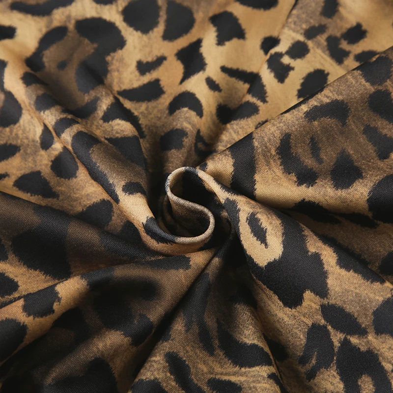 Autumn New Zip Up Hooded Women��s Sweats Long Sleeve Binding Waist Leopard Streetwear Hoodies Gyaru Baddie Y2k