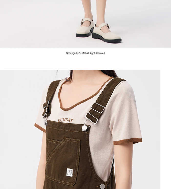 Denim Suspender Dress Women Summer New High-Rise Retro Playful Short Dress