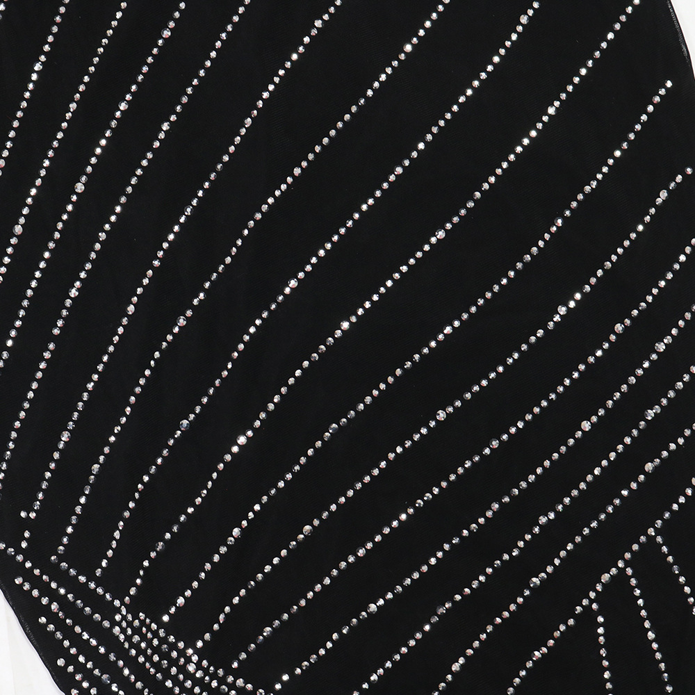 Women Wear Drilling Slim Fit Long Sleeve Narrow Slim Fit Dress