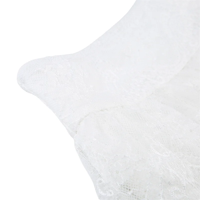 y2k Lace Skirt Women Fairycore Clothing Elastic Low Waist Tiered Skirt Lolita Kawaii Skirts 2000s Clothes Streetwear