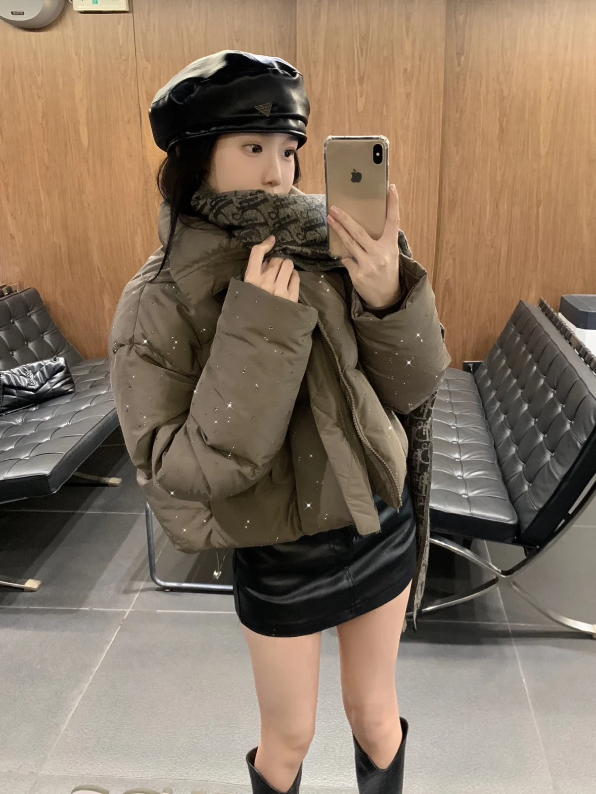 Women Autumn Winter Puffer Jacket New Short Parkas Coat Korean Fashion Stand Collar Bread Jacket Solid Outerwear