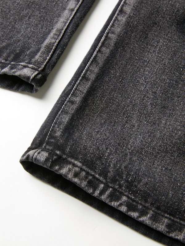 Washed Black Ripped Boyfriend Jeans