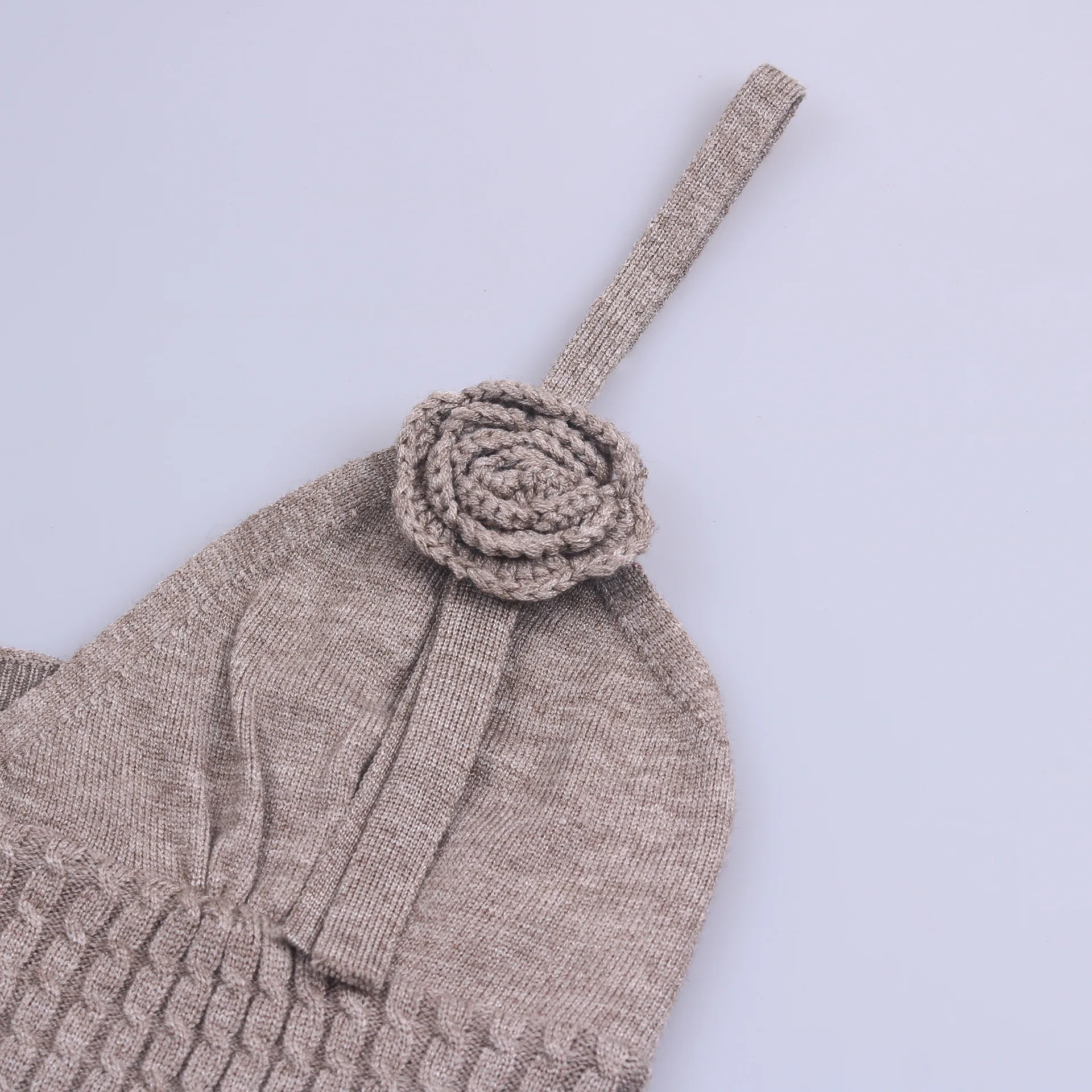 Halter Floral Ribbed Knit Mini Dress For Women Folds Summer Sexy Sleeveless Dress Solid Y2K Female Slim Fit Party Dress