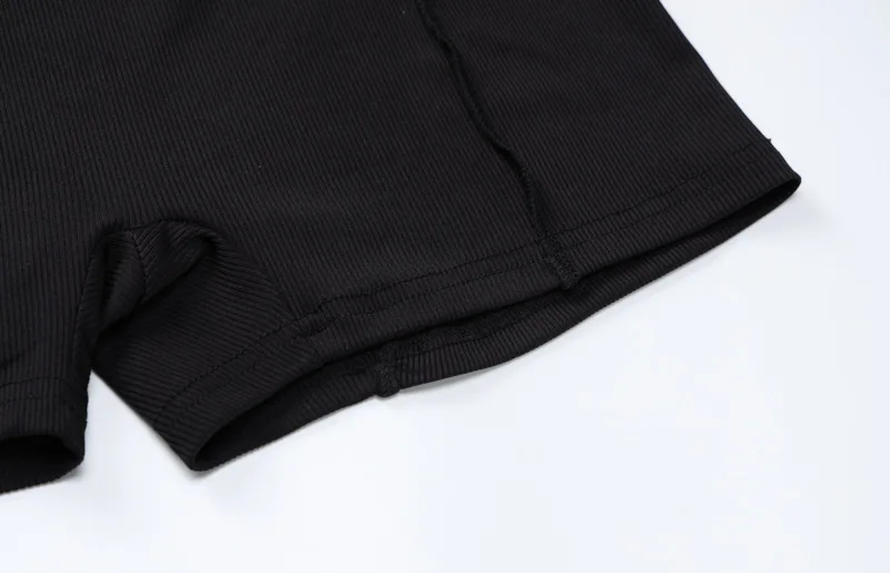 Summer Fashion Slim Solid Colour Playsuit One Piece Casual Round Neck Sleeveless Women's Sexy Hollow Splicing Women Clothing