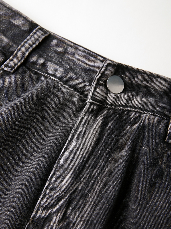 Washed Black Ripped Boyfriend Jeans