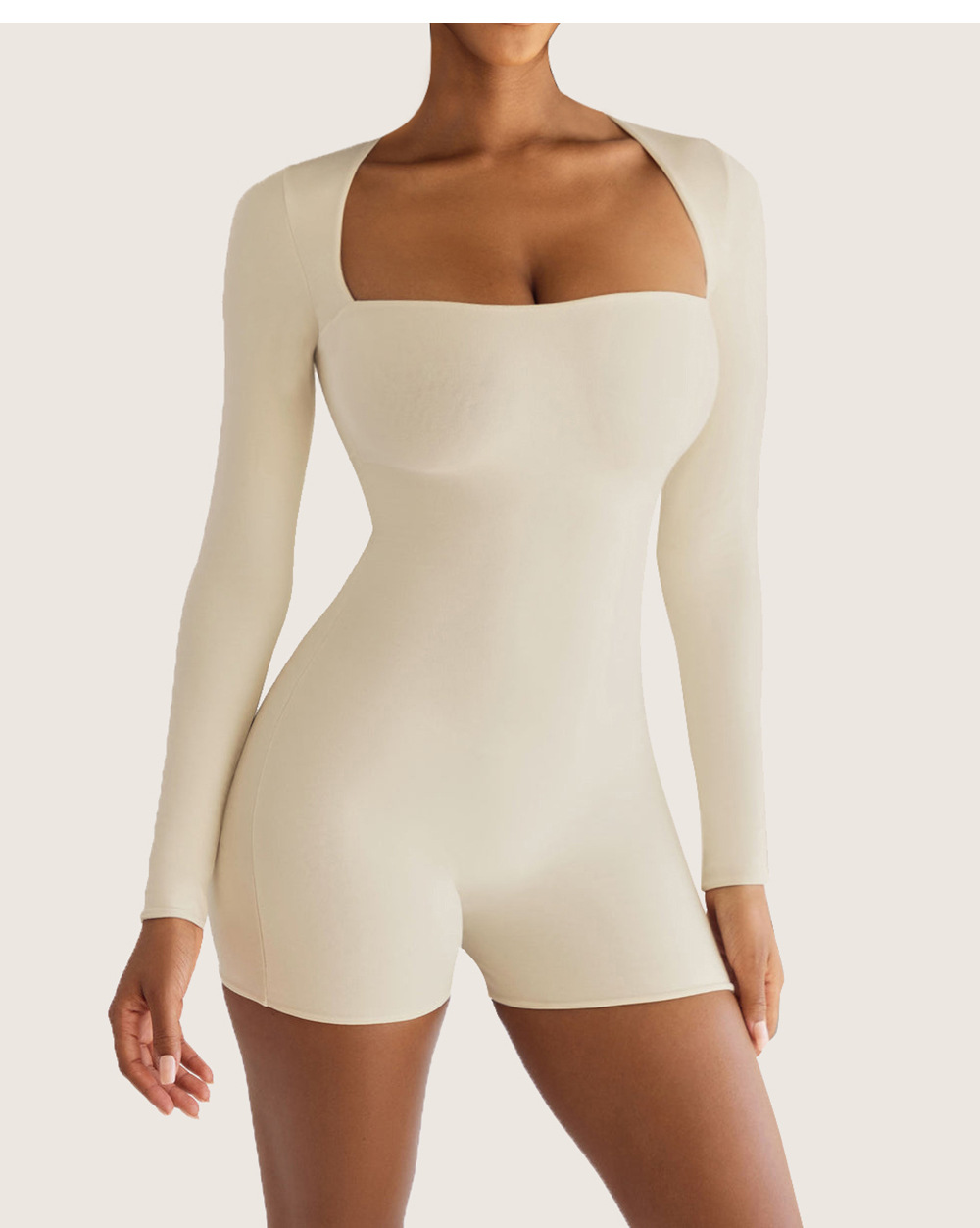 Sexy Slim Yoga Long Sleeve One Piece Ballet Dance One Piece Tight Sports Romper