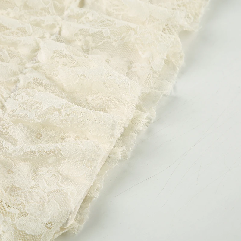 Sweet Cute Balletcore Women Mini Skirts Solid Lace Bow Ruched Cake Skirt Spring Summer Trendy Clothes