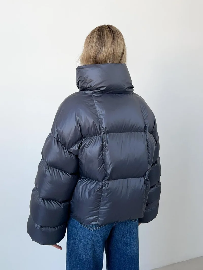Thick Parkas Long Sleeve Top Women Autumn Winter Warm Coat Women's Street Fashion Hoodies Woman Cotton-padded Jacket 2025