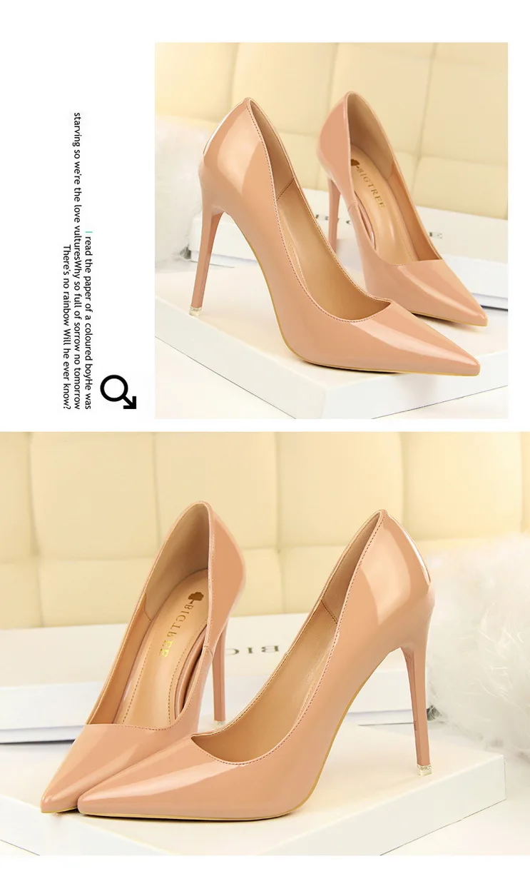 Shoes Patent Leather Shoes Woman Pumps High Heels Stiletto Heels 10.5 Cm Red Wedding Shoes Bridal Shoes Women Heels
