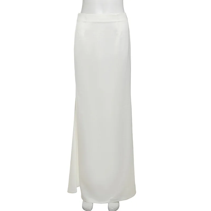 Women's Lace Dress Two Pieces Set Retro Strapless Fish Bones Top Solid Slim Skirt Suit Ladies Elegant Party Dress Sets