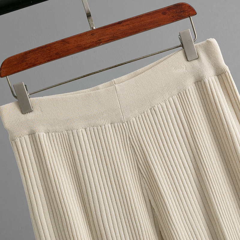 Summer Inner Wear Women round Neck Sleeveless Top Knitted Two Piece