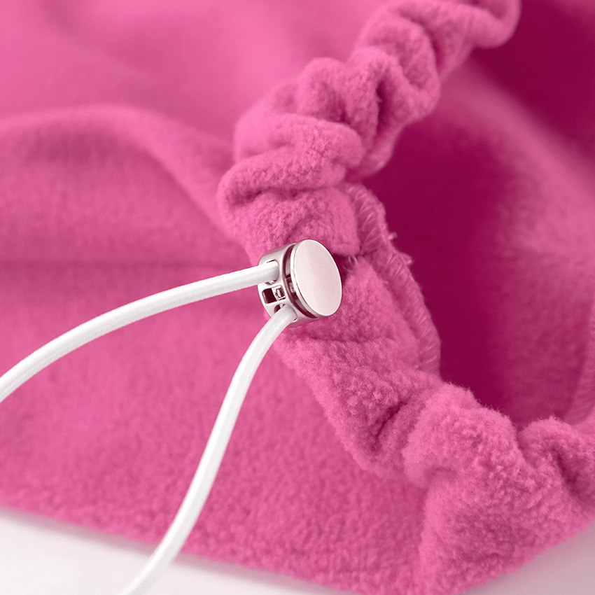 Autumn Winter Pink Collared Fleece Sweatshirt Women Lamb Wool Tops