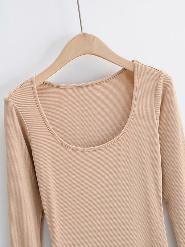 Long Sleeve Ribbed Maxi Dress