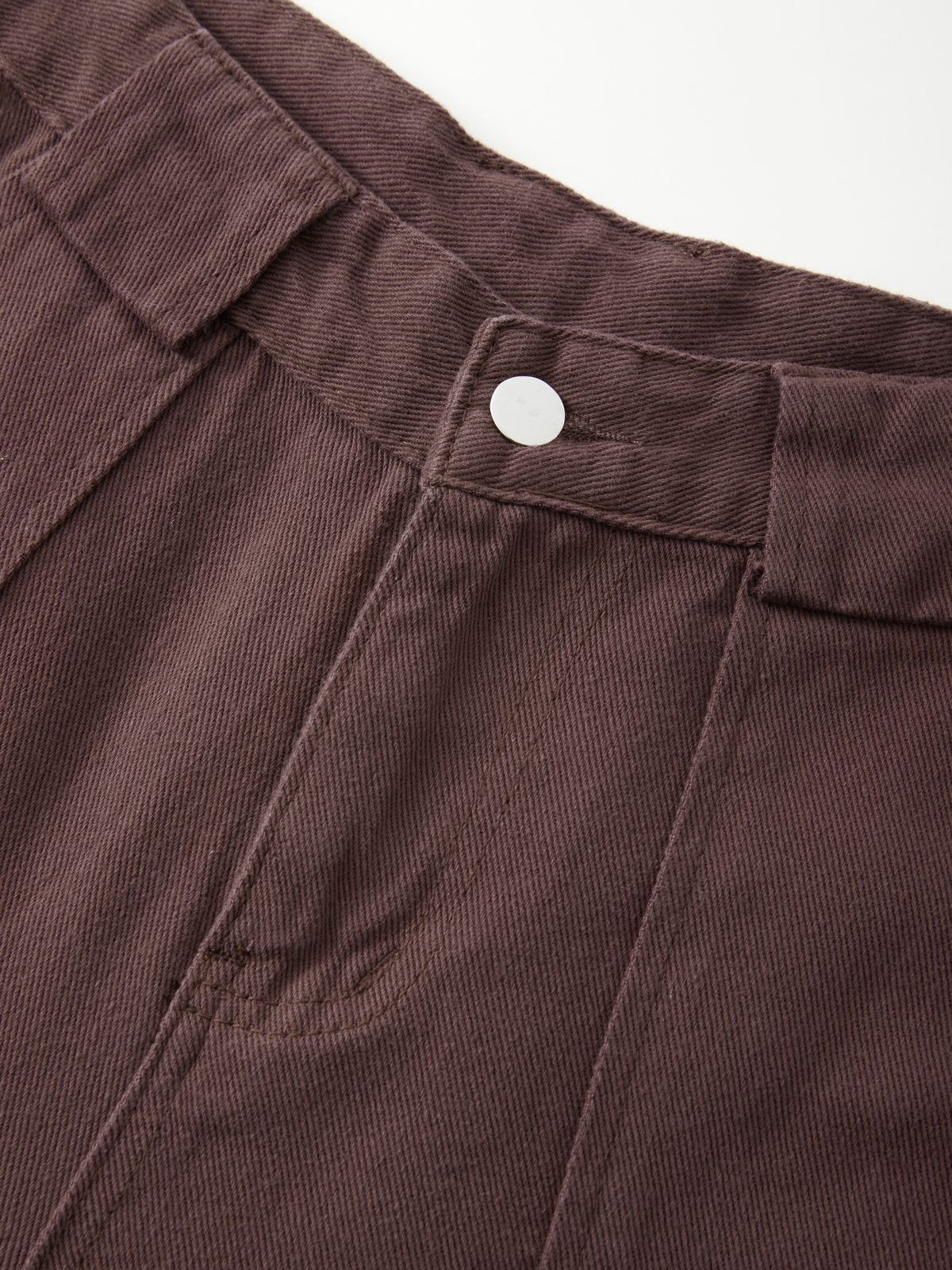 Vintage Wash Brown Baggy Cargo Jeans