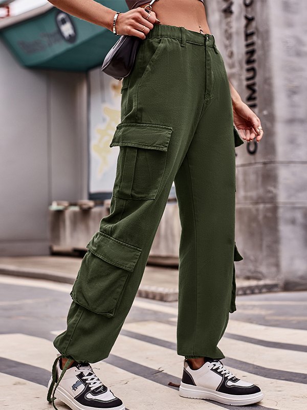 Multi Pockets Baggy Cargo Jeans