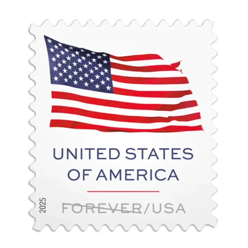 2017～2019 & 2022～2025 U.S. FLAG FOREVER STAMPS, COIL OF 100