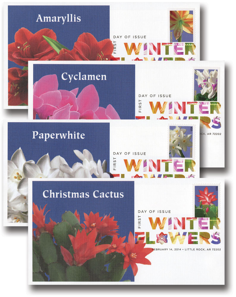 Winter Flowers - 2014 First-Class Forever Stamp