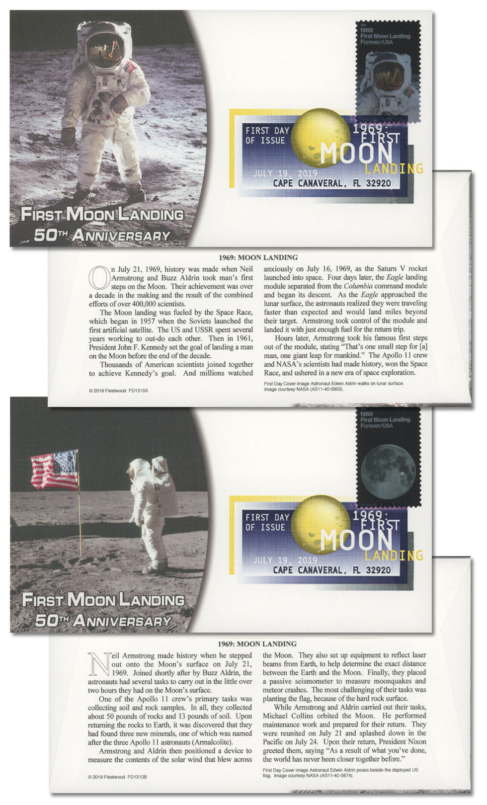 2019 First Moon Landing Stamp