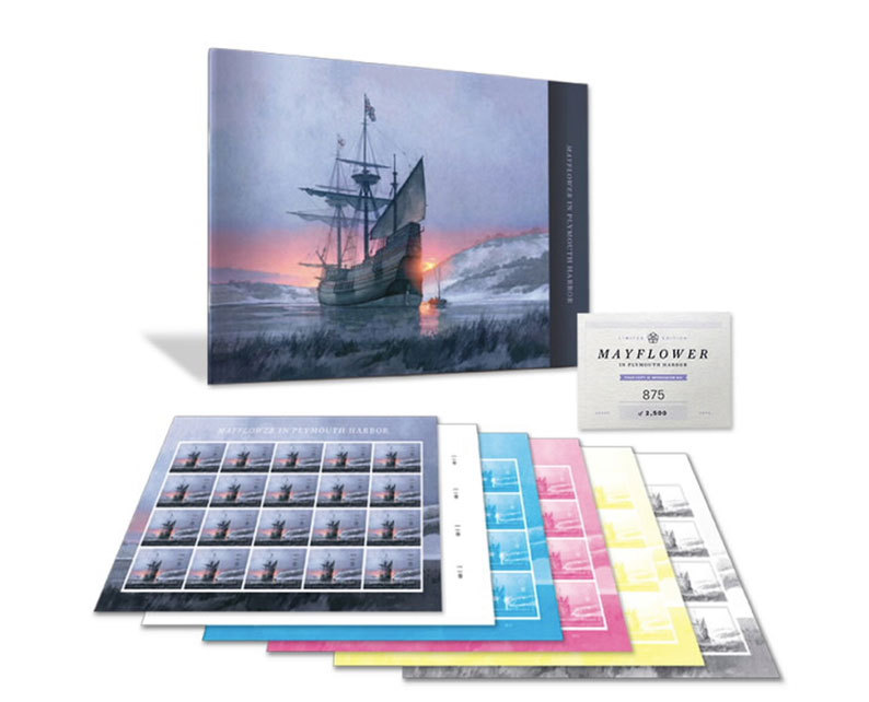 2020 Mayflower in Plymouth Harbor Stamp