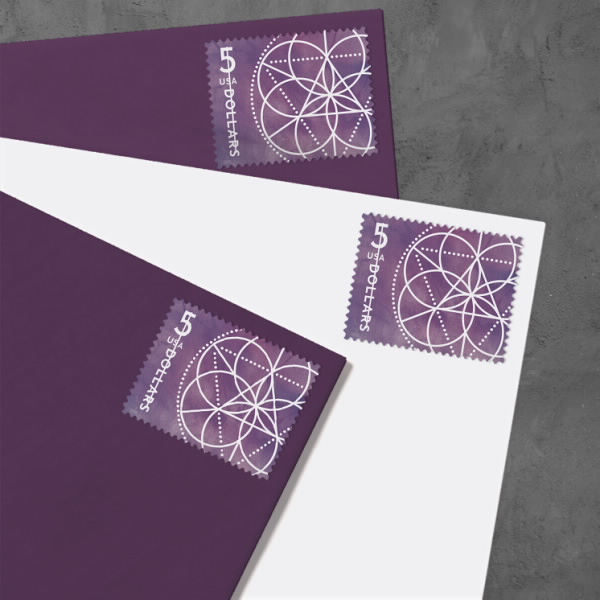 $5 Floral Geometry Stamps