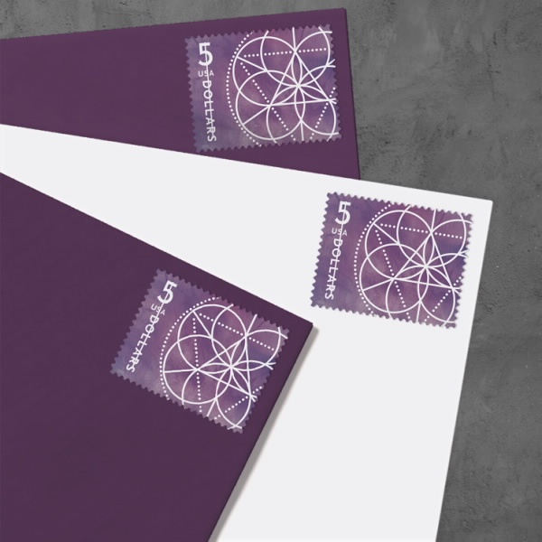 $5 Floral Geometry Stamps