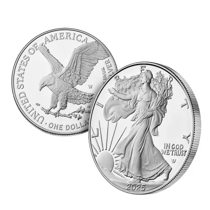 【SILVER SPOT PRICE】2022～2025 AMERICAN EAGLE ONE OUNCE 99.9% SILVER PROOF COIN (W)