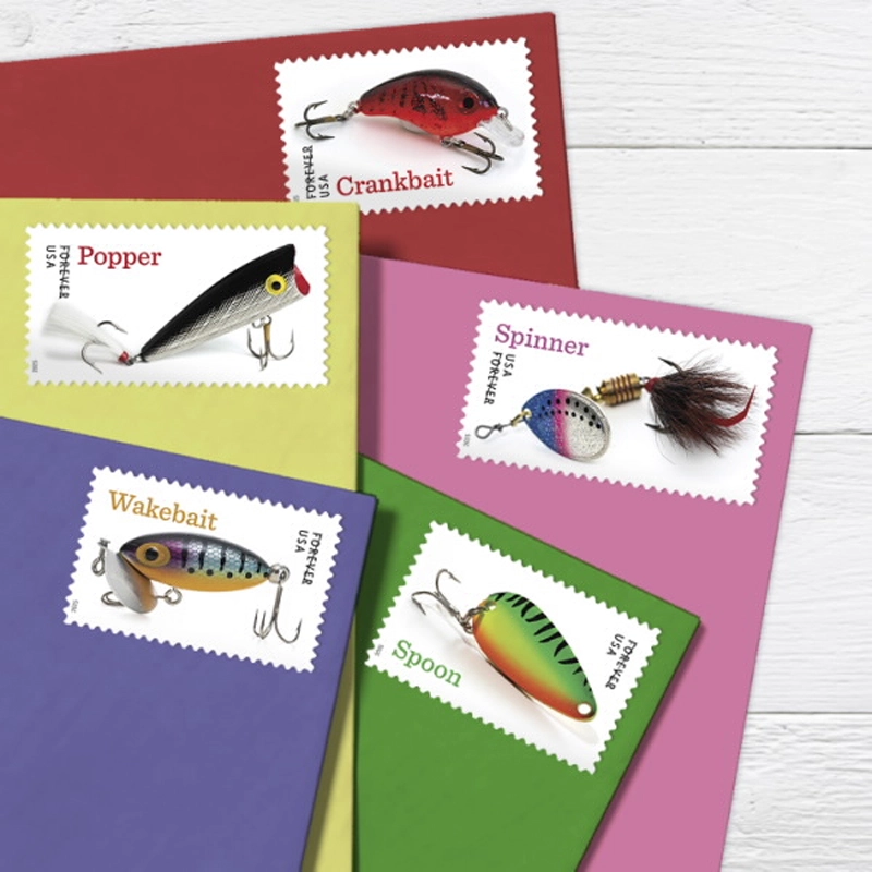 2025 Freshwater Fishing Lures Forever Stamps
