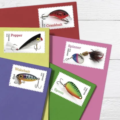 2025 Freshwater Fishing Lures Forever Stamps