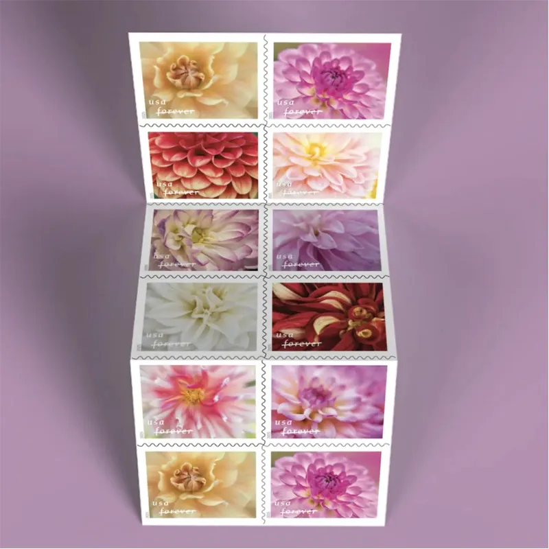 2025 First-Class Dahlias Forever Stamps 