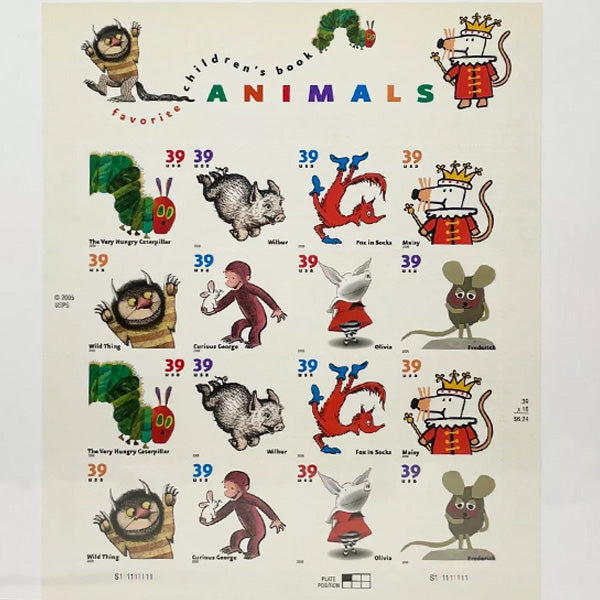 2005 Favorite Children's Book Animals Stamps 
