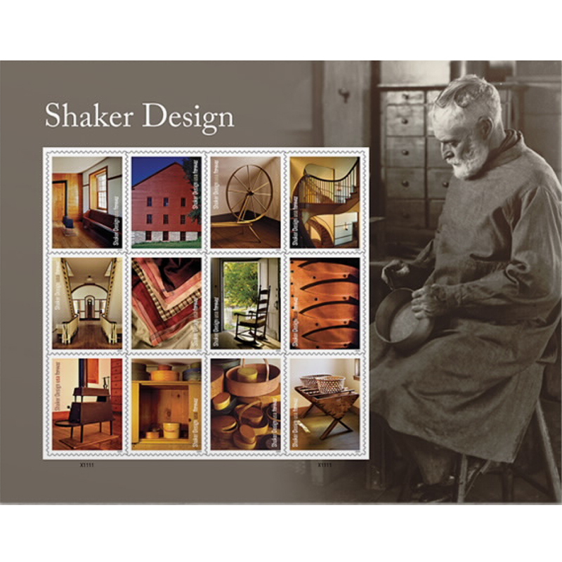 2024 Shaker Design Forever Stamps, Sheet of 12Forever 9.99c|Multiple Stamp Designs