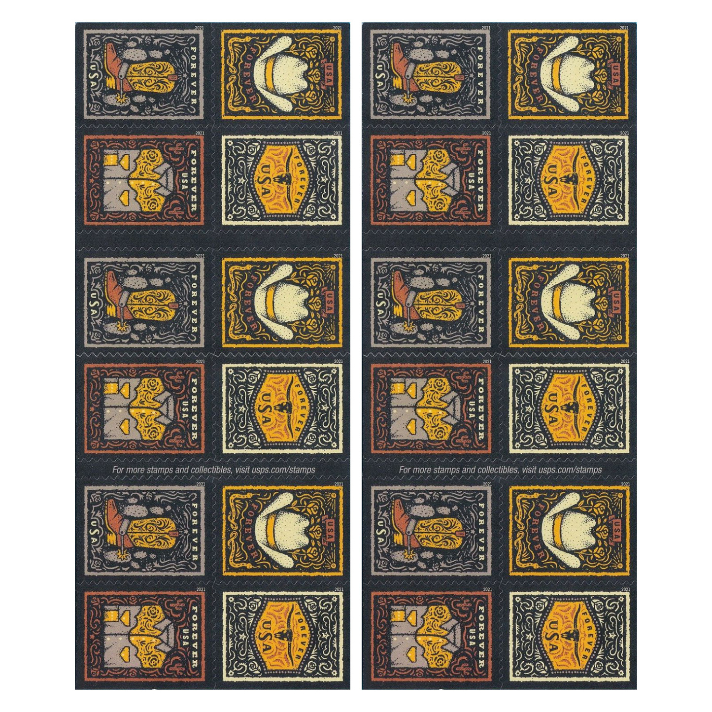 2021 Western Wear Stamps 