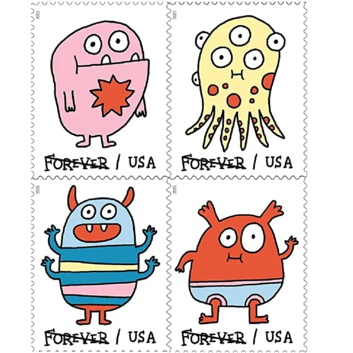 2021 Message Monsters Stamps