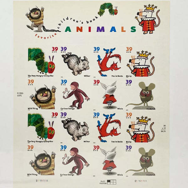 2005 Favorite Children's Book Animals Stamps 