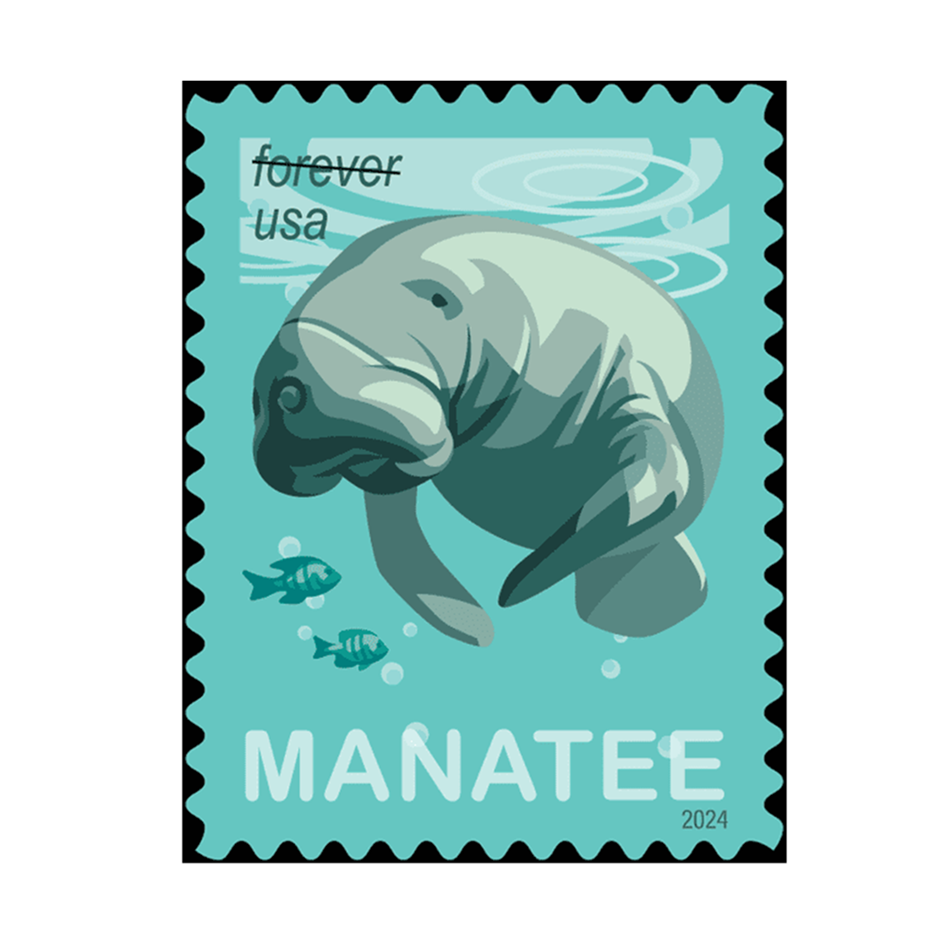 Save Manatees Stamps of 2024