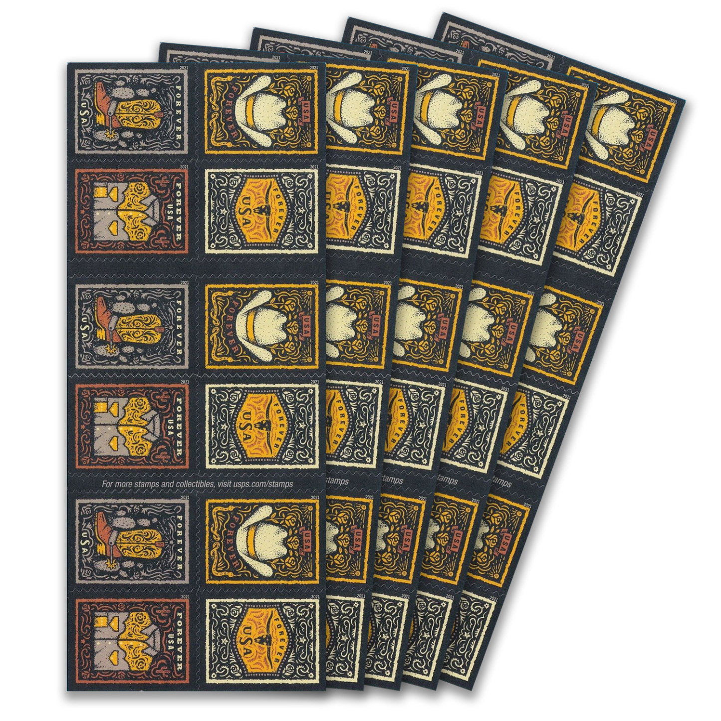 2021 Western Wear Stamps 