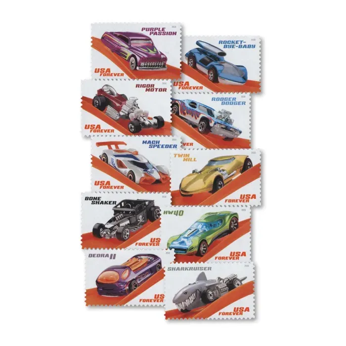 Hot Wheels Forever Stamps