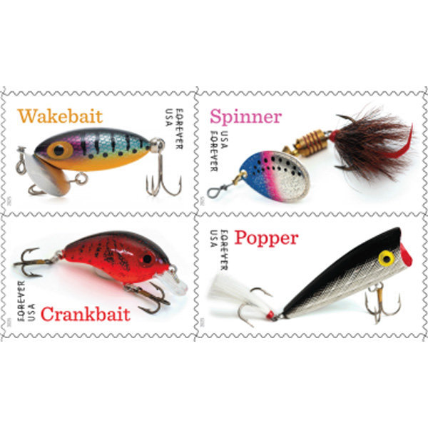 2025 Freshwater Fishing Lures Forever Stamps