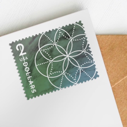 $2 Floral Geometry Stamps - 2022